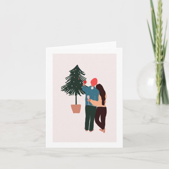 Nuestra primera tarjeta de Navidades recién casado (Anverso)