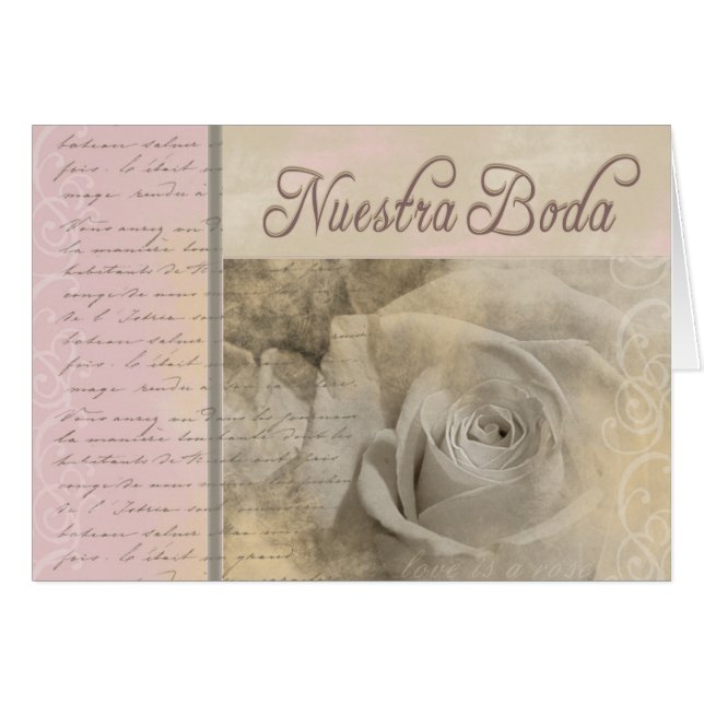 Nuestra romántico Boda (Anverso (Horizontal))