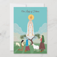 Nuestra Señora de Fátima y la tarjeta de cumpleaño