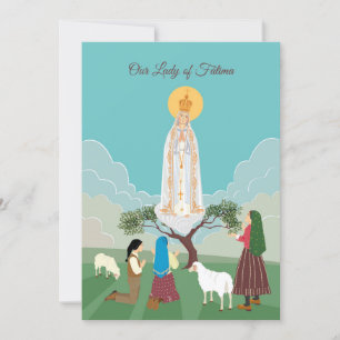 Nuestra Señora de Fátima y la tarjeta de saludo de
