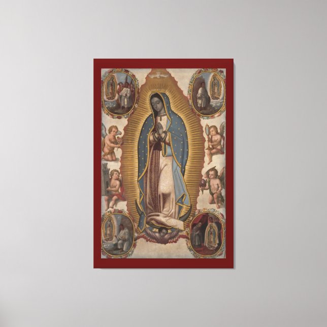 Nuestra Señora De Guadalupe Impresión En Lienzo (Anverso)