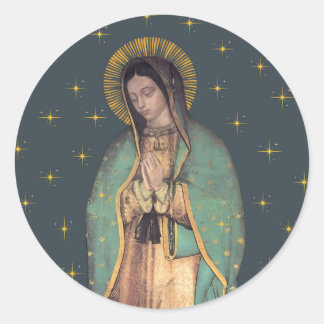 Nuestra Señora de Guadalupe Pegatinas redondas