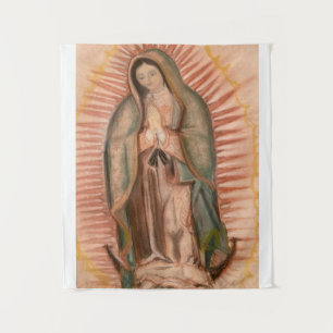 Nuestra Señora de Guadalupe Tapiz Personalizado