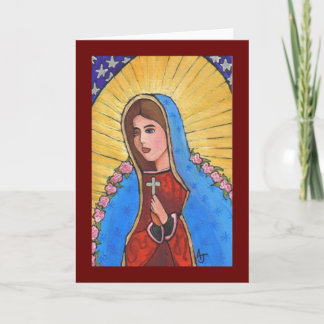 Nuestra señora de Guadalupe - tarjeta de