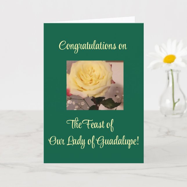 Nuestra Señora de Guadalupe, Tarjeta del Día del F (Planta pequeña)