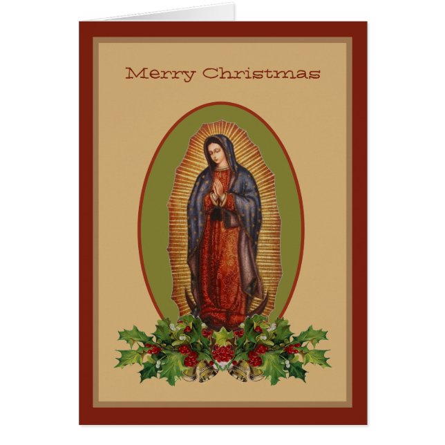 Nuestra Señora de Guadalupe Virgen María Feliz Nav (Frente)
