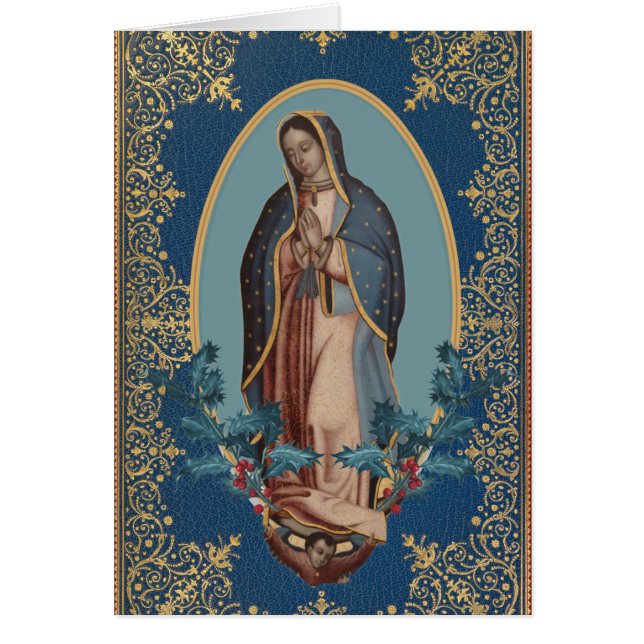 Nuestra Señora de Guadalupe Virgen María Feliz Nav (Frente)