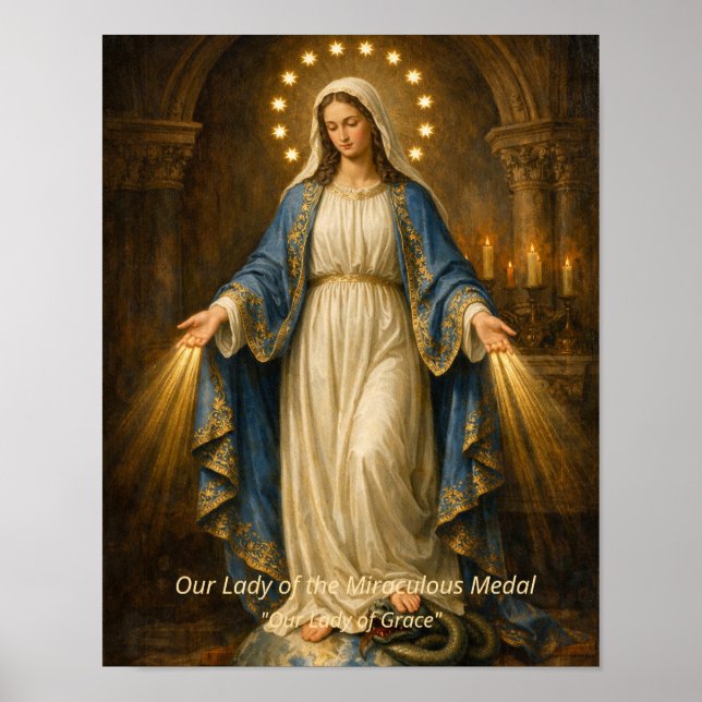 Nuestra Señora de la Gracia - Arte de la Medalla M (Frente)