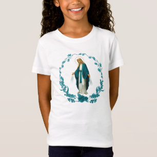Nuestra Señora de la milagrosa camiseta de la meda