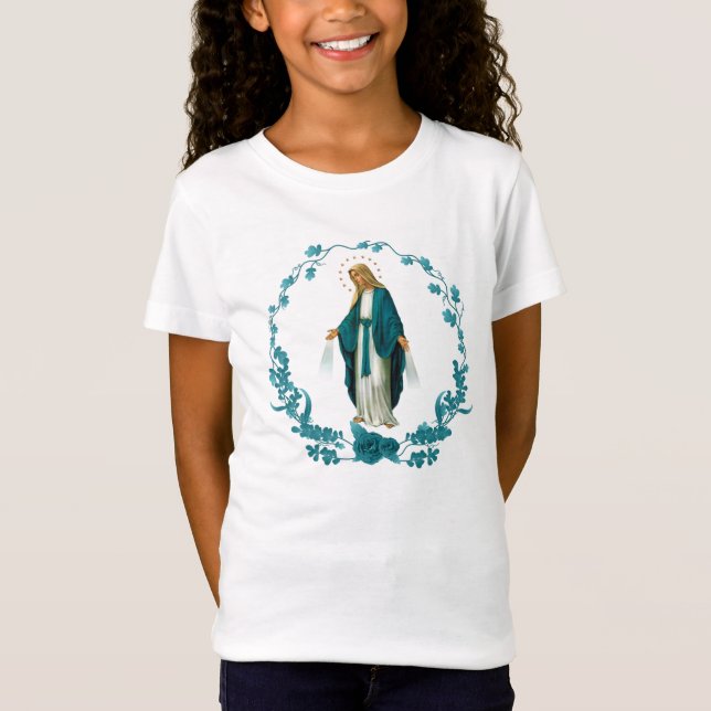 Nuestra Señora de la milagrosa camiseta de la meda (Anverso)