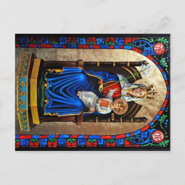 Nuestra señora de la postal de Walsingham (Anverso)