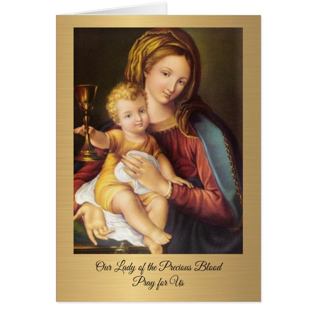 Nuestra señora de la sangre preciosa de Jesús (Frente)