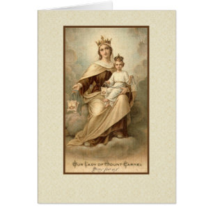 Nuestra señora de la tarjeta de ofrecimiento de l