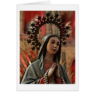 Nuestra señora de la tarjeta en blanco de