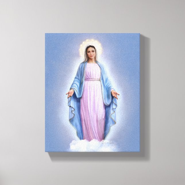 Nuestra Señora de Medjugorje, 8" x 10", lienzo (Anverso)