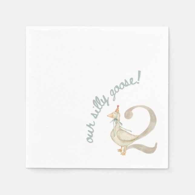 Nuestra servilleta de cumpleaños número 2 (Anverso)