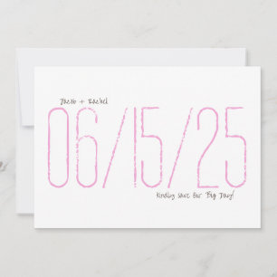 Nuestra tarjeta Big Day Save the Date