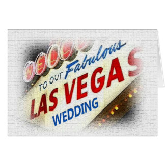 Nuestra tarjeta Boda de Las Vegas