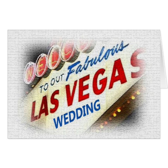 Nuestra tarjeta Boda de Las Vegas (Anverso (Horizontal))