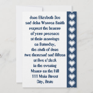 Nuestra Tarjeta de Invitación de Boda con Corazone