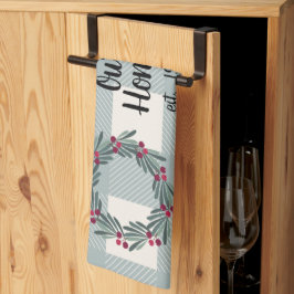 Nuestra Toalla de Cocina Azul/Verde Buffalo Check 