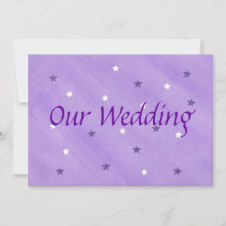 Nuestras invitaciones de boda, Estrellas moradas y