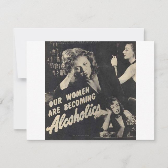 ¡Nuestras mujeres se están convirtiendo en alcohól (Anverso)