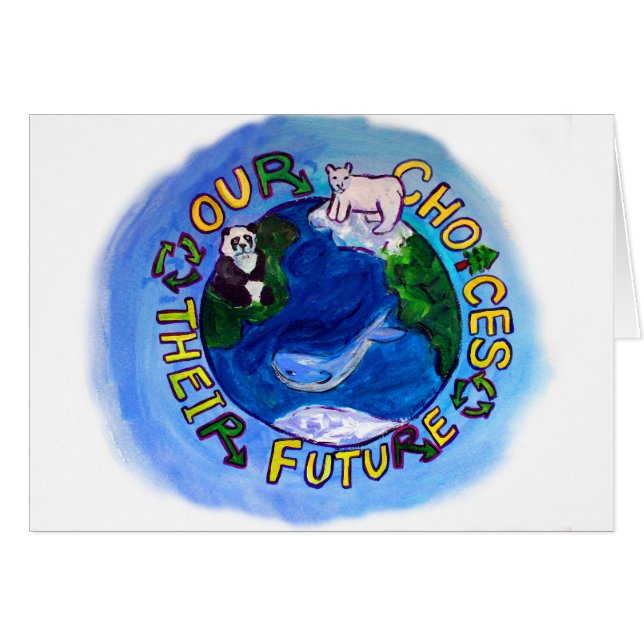 "Nuestras opciones" reciclar, reutilizar, reducir  (Anverso (Horizontal))