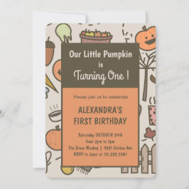 Nuestras Pequeñas Calabazas Invitaciones de Cumple