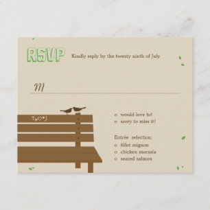 Nuestras tarjetas RSVP/Response Boda de banco