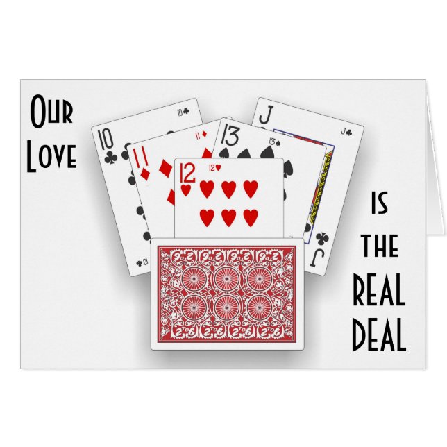 NUESTRO AMOR ES EL "TRATO REAL" Y UNA "COSA SEGURA (Anverso (Horizontal))