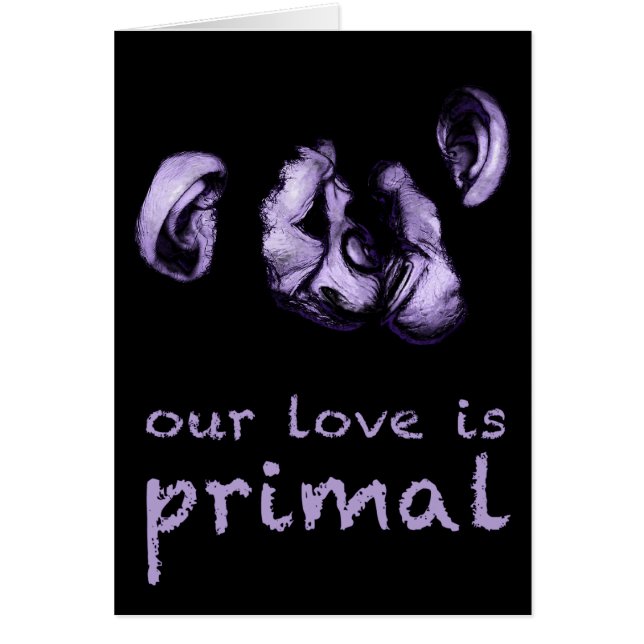 nuestro amor es primordial : besando chimpancés (Frente)