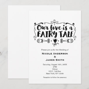 NUESTRO AMOR ES UN CUENTO DE HADAS Invitación de b