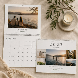 Nuestro Año en Fotos Calendario Personalizado para