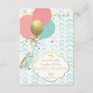 Nuestro bebé milagroso - Invitación a la ducha