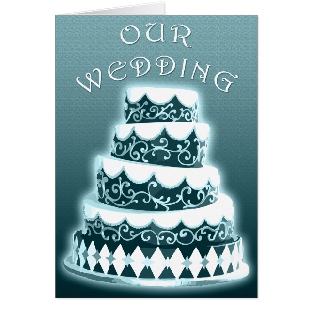 Nuestro Boda: Blue Cake : (Frente)