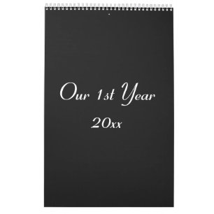Nuestro Calendario de Fotos de Boda del 1er Año