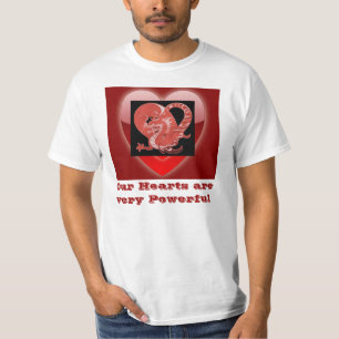 Nuestro camisetas para hombre de los corazones