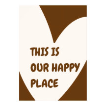 Nuestro cartel de lugar feliz – Arte de pared para