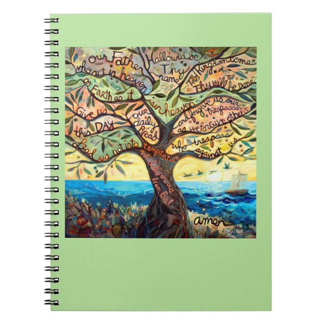 Nuestro cuaderno pintado padre del árbol del rezo (Frente)