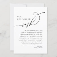 Nuestro deseo de luna de miel, invitaciones de bod