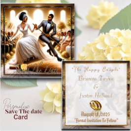 Nuestro Día De Boda Bliss Elegant Guardar La Tarje