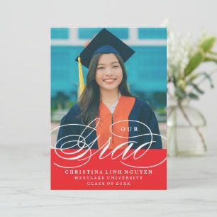 NUESTRO GRAD DE LETRA ELEGANTE   INVITACIÓN DE GRA