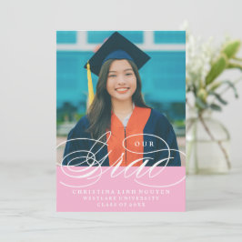 NUESTRO GRAD DE LETRA ELEGANTE | INVITACIÓN DE GRA