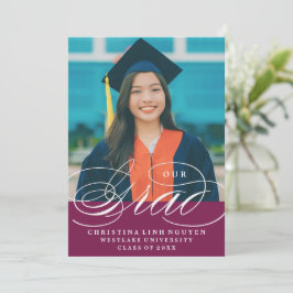 NUESTRO GRAD DE LETRA ELEGANTE | INVITACIÓN DE GRA