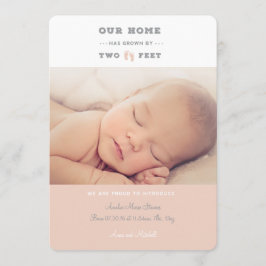 Nuestro hogar ha crecido con el anuncio de nacimie