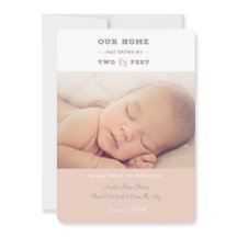 Nuestro hogar ha crecido con el anuncio de nacimie