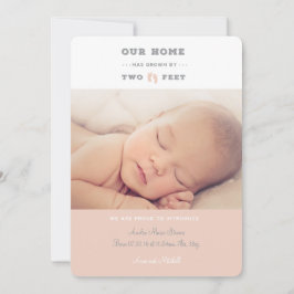 Nuestro hogar ha crecido con el anuncio de nacimie