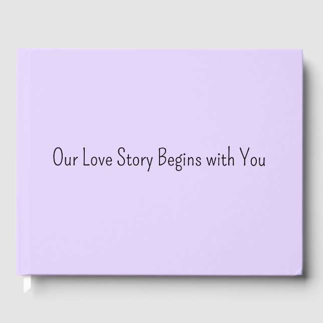 Nuestro Libro de Invitados de Boda 'Nuestra Histor (Anverso)