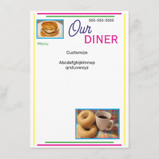 Nuestro Menú Personalizado de Comida Rápida